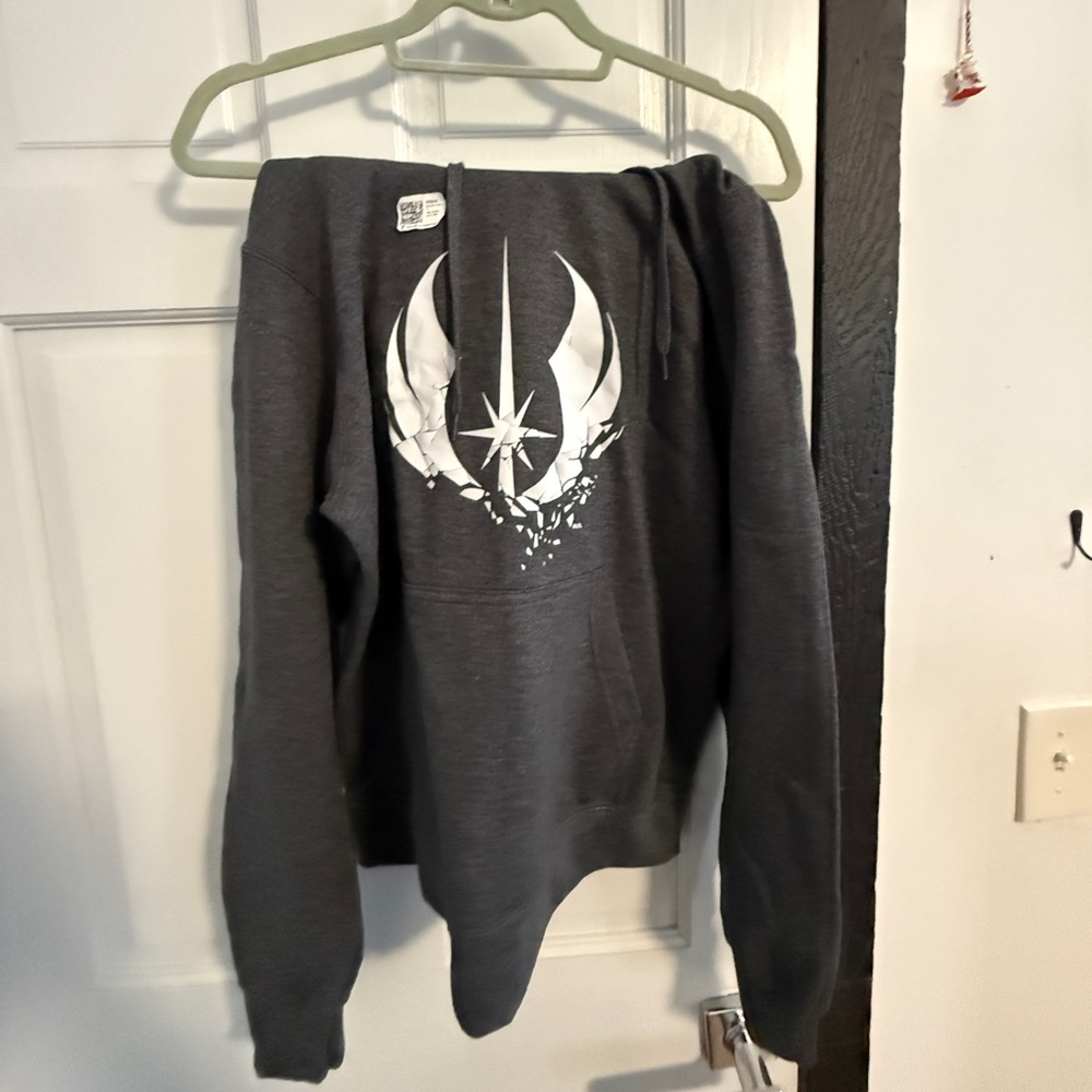 Small, Grey, hoodie, obi-wan Jedi